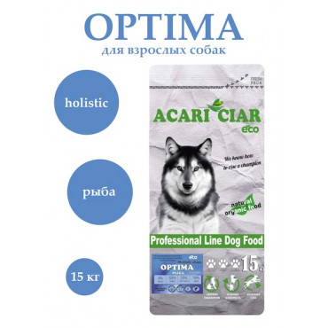 Acari ciar. Optima Fish Light Рыба. Medium. 15 кг