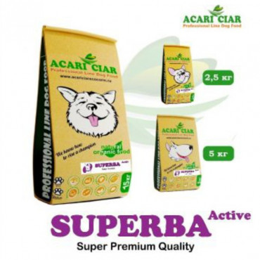 Acari ciar. Superba Activ Говядина. Medium. 25 кг