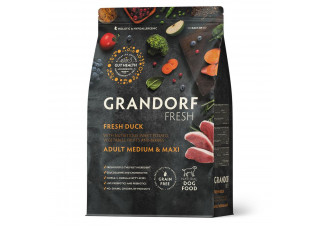 GRANDORF Fresh Dog Adult MED&MAXI Duck&Sweet Potato (Свежее мясо утки с бататом для собак средних и крупных пород) 10 кг